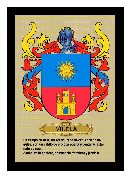 Escudo heráldico de apellido registrado